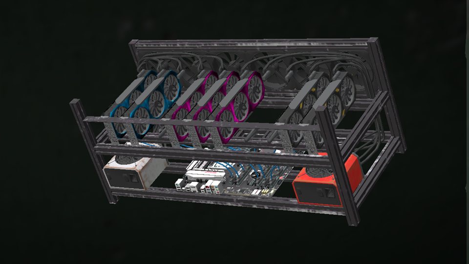DDTB Static Mining Rig in game