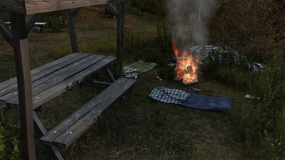 Vanilla Sleeping Bags in game